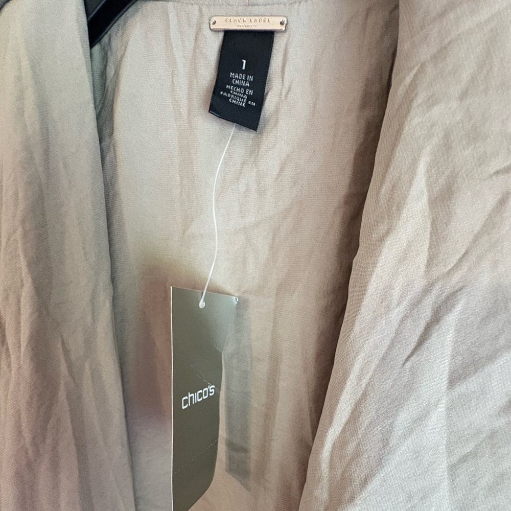 Chico's Beige Cape Jacket - Picture 4 of 5